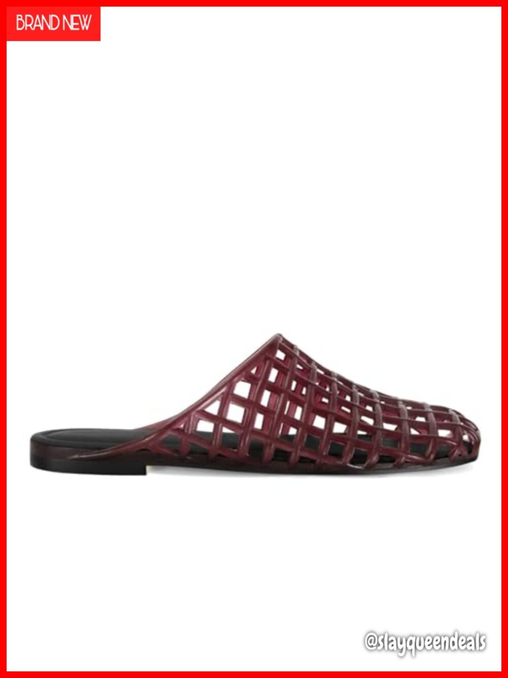 Closed Toe Mesh Hollow Jelly Mule Sandals Slip On Casual Summer Beach Slippers
